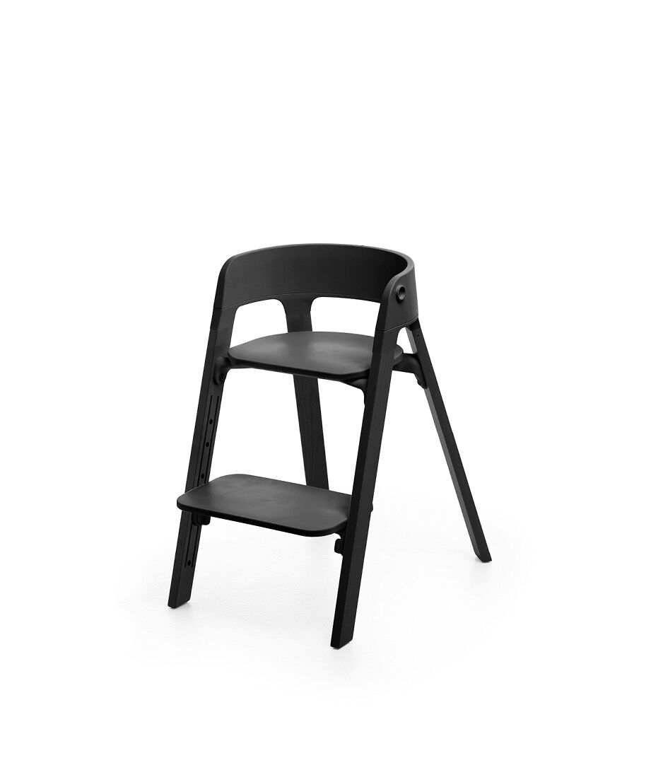 ストッケ ベビーチェア ハイチェア ステップス 椅子 チェア ブラック除菌清掃済みです